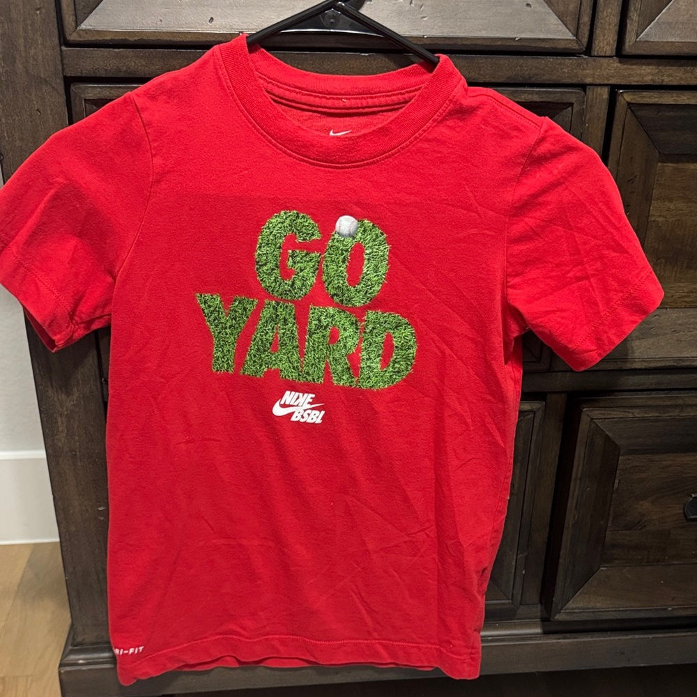 Nike Kids Red 'Go Yard' Tee